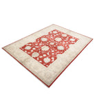 Ziegler 5'0'' X 6'9'' Hand-Knotted Wool Rug 5'0'' x 6'9'' (150 X 203) / Red / Ivory