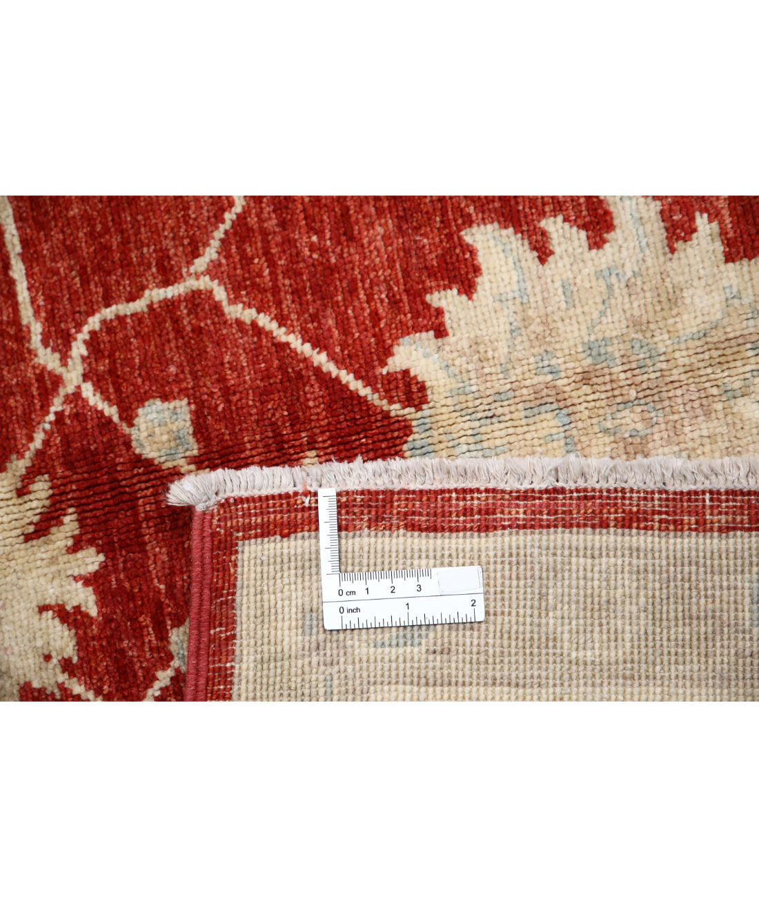 Ziegler 5'0'' X 6'9'' Hand-Knotted Wool Rug 5'0'' x 6'9'' (150 X 203) / Red / Ivory