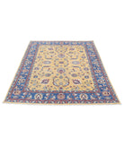 Ziegler 4'10'' X 6'5'' Hand-Knotted Wool Rug 4'10'' x 6'5'' (145 X 193) / Gold / Blue