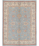 Ziegler 4'11'' X 6'7'' Hand-Knotted Wool Rug 4'11'' x 6'7'' (148 X 198) / Grey / Ivory