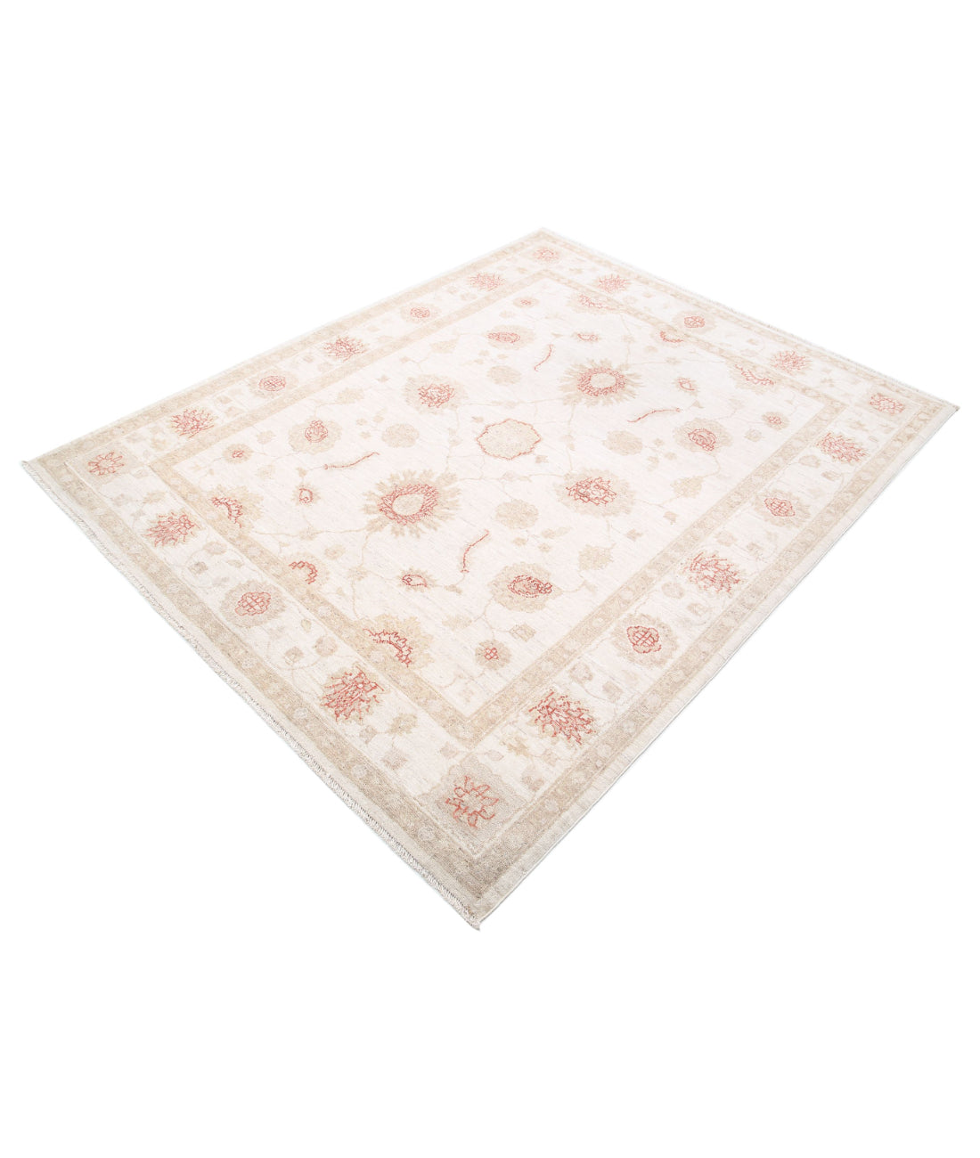 Ziegler 4'11'' X 6'2'' Hand-Knotted Wool Rug 4'11'' x 6'2'' (148 X 185) / Ivory / Ivory