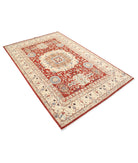 Ziegler 4'7'' X 7'0'' Hand-Knotted Wool Rug 4'7'' x 7'0'' (138 X 210) / Red / Ivory