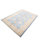 Ziegler 5'0'' X 6'8'' Hand-Knotted Wool Rug 5'0'' x 6'8'' (150 X 200) / Blue / Ivory