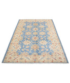 Ziegler 5'0'' X 6'8'' Hand-Knotted Wool Rug 5'0'' x 6'8'' (150 X 200) / Blue / Ivory