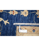 Ziegler 5'0'' X 6'8'' Hand-Knotted Wool Rug 5'0'' x 6'8'' (150 X 200) / Blue / Ivory