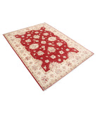 Ziegler 4'11'' X 6'6'' Hand-Knotted Wool Rug 4'11'' x 6'6'' (148 X 195) / Red / Ivory