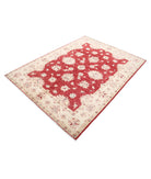 Ziegler 4'11'' X 6'6'' Hand-Knotted Wool Rug 4'11'' x 6'6'' (148 X 195) / Red / Ivory