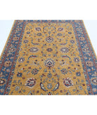 Ziegler 5'0'' X 6'8'' Hand-Knotted Wool Rug 5'0'' x 6'8'' (150 X 200) / Gold / Blue