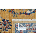 Ziegler 5'0'' X 6'8'' Hand-Knotted Wool Rug 5'0'' x 6'8'' (150 X 200) / Gold / Blue