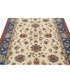 Ziegler 4'9'' X 6'8'' Hand-Knotted Wool Rug 4'9'' x 6'8'' (143 X 200) / Ivory / Blue