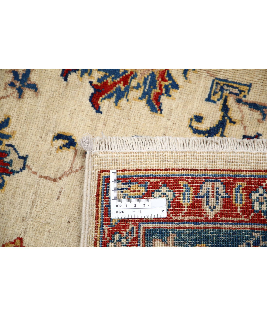 Ziegler 4'9'' X 6'8'' Hand-Knotted Wool Rug 4'9'' x 6'8'' (143 X 200) / Ivory / Blue