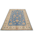 Ziegler 4'9'' X 6'9'' Hand-Knotted Wool Rug 4'9'' x 6'9'' (143 X 203) / Blue / Ivory