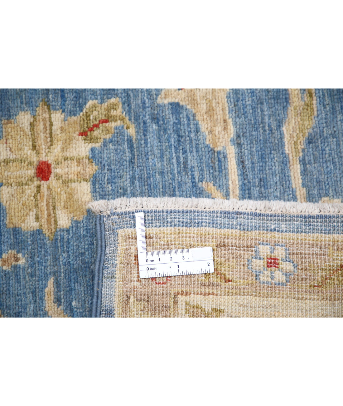 Ziegler 4'9'' X 6'9'' Hand-Knotted Wool Rug 4'9'' x 6'9'' (143 X 203) / Blue / Ivory