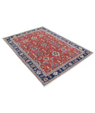 Ziegler 4'11'' X 6'7'' Hand-Knotted Wool Rug 4'11'' x 6'7'' (148 X 198) / Red / Blue