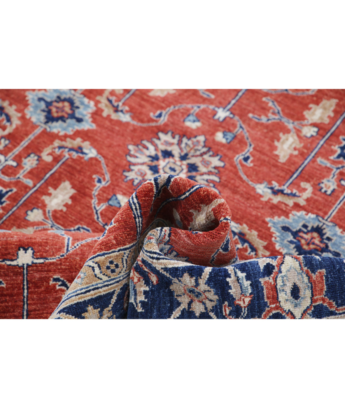 Ziegler 4'11'' X 6'7'' Hand-Knotted Wool Rug 4'11'' x 6'7'' (148 X 198) / Red / Blue