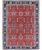 Ziegler 4'11'' X 6'7'' Hand-Knotted Wool Rug 4'11'' x 6'7'' (148 X 198) / Red / Blue