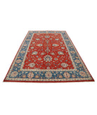 Ziegler 6'5'' X 9'3'' Hand-Knotted Wool Rug 6'5'' x 9'3'' (193 X 278) / Red / Teal