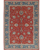 Ziegler 6'5'' X 9'3'' Hand-Knotted Wool Rug 6'5'' x 9'3'' (193 X 278) / Red / Teal