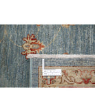 Ziegler 6'9'' X 9'11'' Hand-Knotted Wool Rug 6'9'' x 9'11'' (203 X 298) / Blue / Ivory