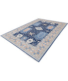 Ziegler 6'8'' X 9'8'' Hand-Knotted Wool Rug 6'8'' x 9'8'' (200 X 290) / Blue / Rust