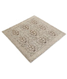 Ziegler 3'3'' X 3'3'' Hand-Knotted Wool Rug 3'3'' x 3'3'' (98 X 98) / Brown / Brown