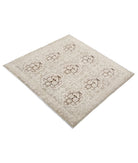 Ziegler 3'3'' X 3'3'' Hand-Knotted Wool Rug 3'3'' x 3'3'' (98 X 98) / Brown / Brown