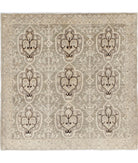 Ziegler 3'3'' X 3'3'' Hand-Knotted Wool Rug 3'3'' x 3'3'' (98 X 98) / Brown / Brown