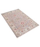 Ziegler 3'4'' X 4'9'' Hand-Knotted Wool Rug 3'4'' x 4'9'' (100 X 143) / Grey / Ivory