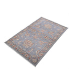 Ziegler 2'11'' X 4'7'' Hand-Knotted Wool Rug 2'11'' x 4'7'' (88 X 138) / Grey / Grey