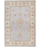 Ziegler 2'8'' X 3'9'' Hand-Knotted Wool Rug 2'8'' x 3'9'' (80 X 113) / Grey / Ivory