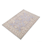 Ziegler 2'8'' X 4'0'' Hand-Knotted Wool Rug 2'8'' x 4'0'' (80 X 120) / Grey / Ivory