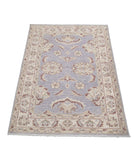 Ziegler 2'8'' X 4'0'' Hand-Knotted Wool Rug 2'8'' x 4'0'' (80 X 120) / Grey / Ivory