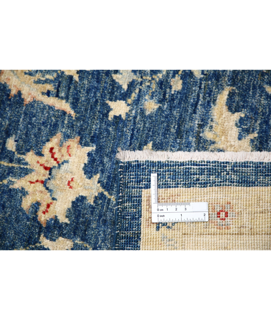 Ziegler 5'10'' X 7'3'' Hand-Knotted Wool Rug 5'10'' x 7'3'' (175 X 218) / Blue / Ivory