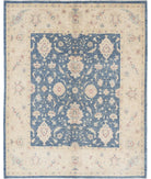 Ziegler 5'10'' X 7'3'' Hand-Knotted Wool Rug 5'10'' x 7'3'' (175 X 218) / Blue / Ivory