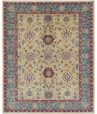 Ziegler 5'9'' X 7'4'' Hand-Knotted Wool Rug 5'9'' x 7'4'' (173 X 220) / Gold / Teal