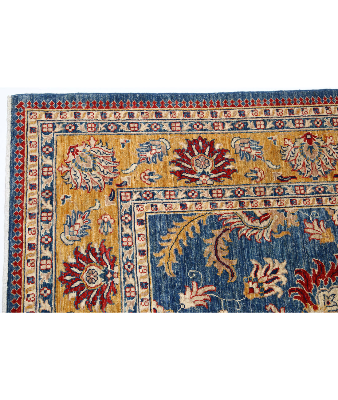 Ziegler 5'8'' X 7'9'' Hand-Knotted Wool Rug 5'8'' x 7'9'' (170 X 233) / Blue / Gold