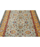 Ziegler 5'6'' X 7'9'' Hand-Knotted Wool Rug 5'6'' x 7'9'' (165 X 233) / Grey / Gold