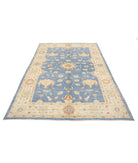 Ziegler 5'7'' X 7'7'' Hand-Knotted Wool Rug 5'7'' x 7'7'' (168 X 228) / Blue / Ivory