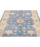 Ziegler 5'7'' X 7'7'' Hand-Knotted Wool Rug 5'7'' x 7'7'' (168 X 228) / Blue / Ivory