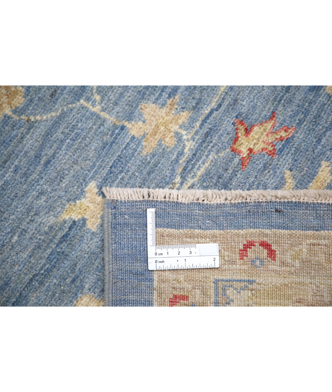 Ziegler 5'7'' X 7'7'' Hand-Knotted Wool Rug 5'7'' x 7'7'' (168 X 228) / Blue / Ivory