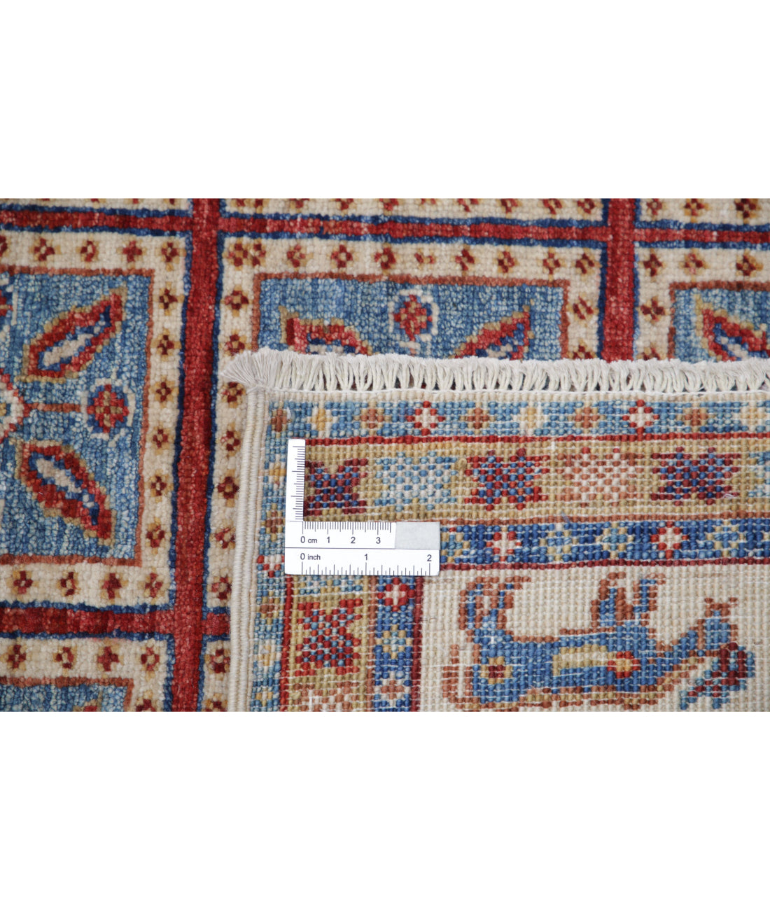 Ziegler 5'5'' X 7'6'' Hand-Knotted Wool Rug 5'5'' x 7'6'' (163 X 225) / Blue / Ivory