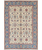 Ziegler 5'5'' X 7'11'' Hand-Knotted Wool Rug 5'5'' x 7'11'' (163 X 238) / Ivory / Blue