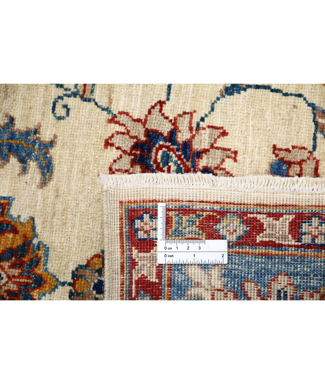 Ziegler 5'5'' X 7'8'' Hand-Knotted Wool Rug 5'5'' x 7'8'' (163 X 230) / Ivory / Blue