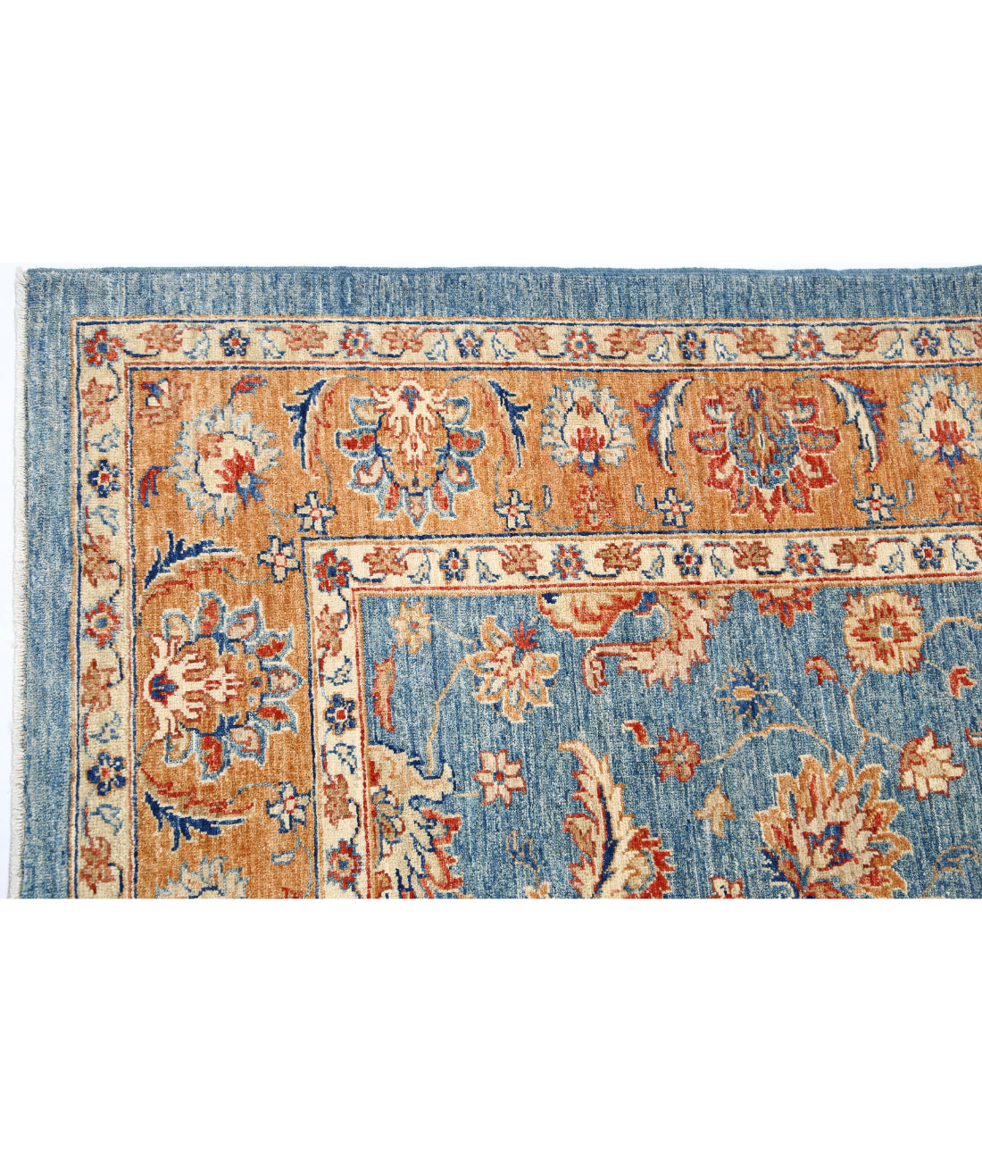 Ziegler 5'8'' X 7'9'' Hand-Knotted Wool Rug 5'8'' x 7'9'' (170 X 233) / Blue / Brown