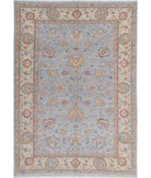 Ziegler 5'7'' X 7'11'' Hand-Knotted Wool Rug 5'7'' x 7'11'' (168 X 238) / Grey / Ivory