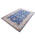 Ziegler 5'7'' X 8'2'' Hand-Knotted Wool Rug 5'7'' x 8'2'' (168 X 245) / Blue / Blue