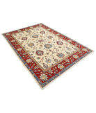 Ziegler 5'8'' X 8'2'' Hand-Knotted Wool Rug 5'8'' x 8'2'' (170 X 245) / Ivory / Red