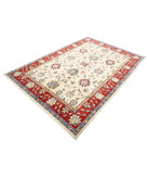 Ziegler 5'8'' X 8'2'' Hand-Knotted Wool Rug 5'8'' x 8'2'' (170 X 245) / Ivory / Red