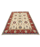 Ziegler 5'8'' X 8'2'' Hand-Knotted Wool Rug 5'8'' x 8'2'' (170 X 245) / Ivory / Red