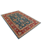 Ziegler 5'6'' X 7'7'' Hand-Knotted Wool Rug 5'6'' x 7'7'' (165 X 228) / Teal / Red